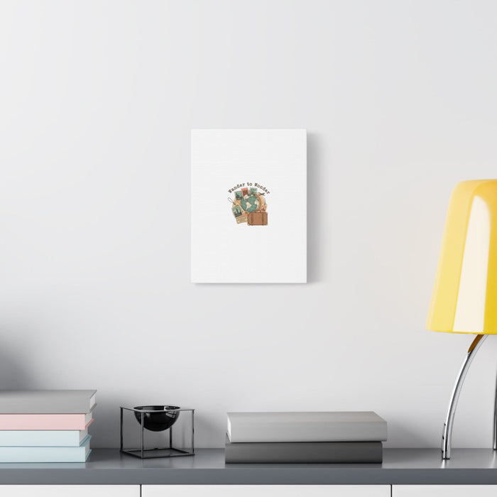 Wander to Wonder travel postcard wall art | Canvas Canvas Printify 