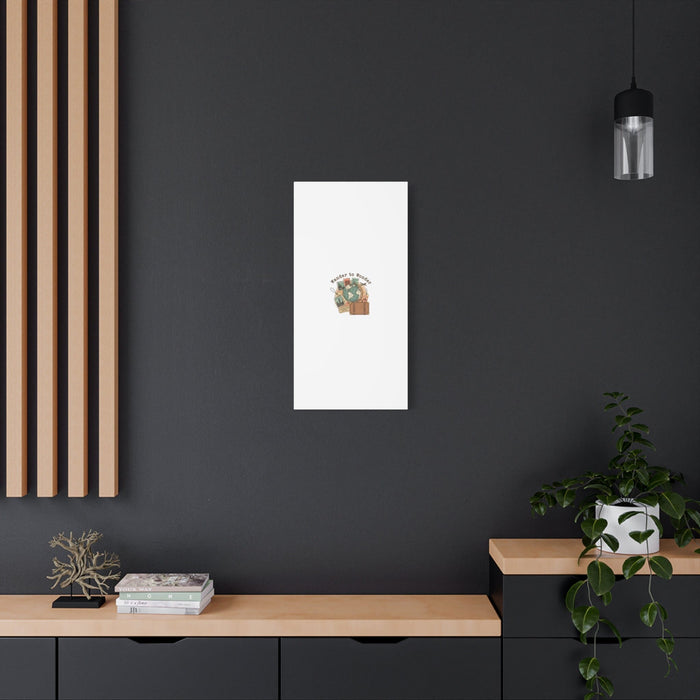 Wander to Wonder travel postcard wall art | Canvas Canvas Printify 