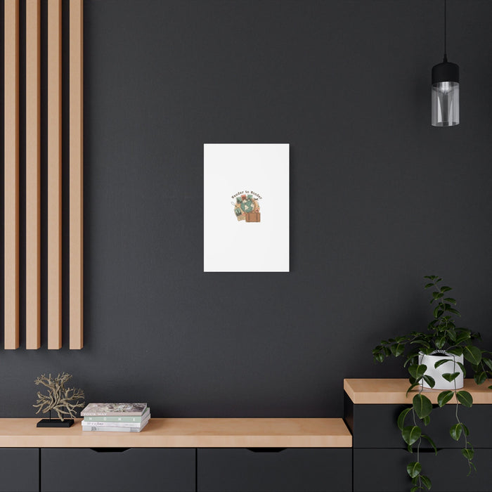 Wander to Wonder travel postcard wall art | Canvas Canvas Printify 