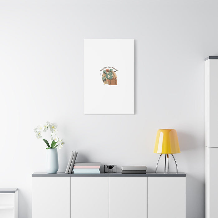 Wander to Wonder travel postcard wall art | Canvas Canvas Printify 