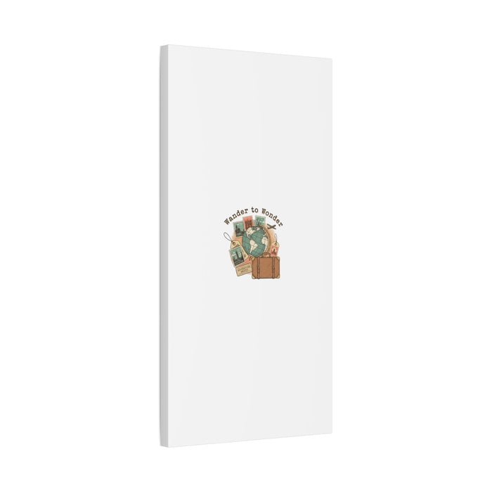 Wander to Wonder travel postcard wall art | Canvas Canvas Printify 