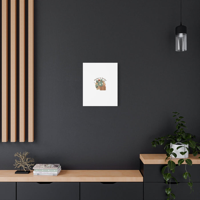 Wander to Wonder travel postcard wall art | Canvas Canvas Printify 