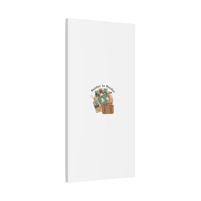 Wander to Wonder travel postcard wall art | Canvas Canvas Printify 