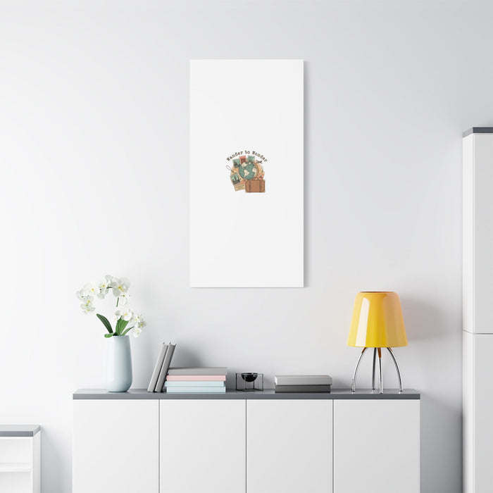Wander to Wonder travel postcard wall art | Canvas Canvas Printify 