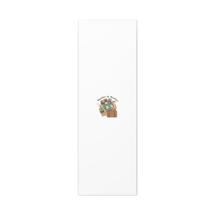 Wander to Wonder travel postcard wall art | Canvas Canvas Printify 20" x 60" (Vertical) 1.25" 
