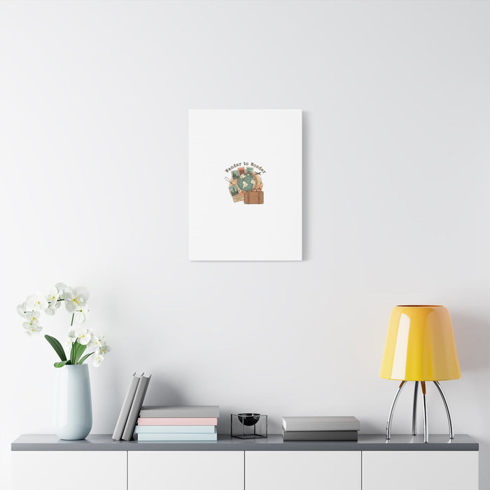 Wander to Wonder travel postcard wall art | Canvas Canvas Printify 