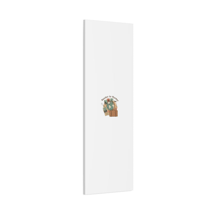 Wander to Wonder travel postcard wall art | Canvas Canvas Printify 