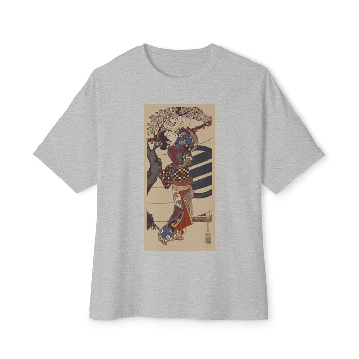 Chic Unisex Oversized Boxy Tee, Retro Graphic Shirt, Comfortable Casual Wear, Art-Inspired T-Shirt, Gift for Art Lovers T-Shirt Printify Athletic Heather XS 