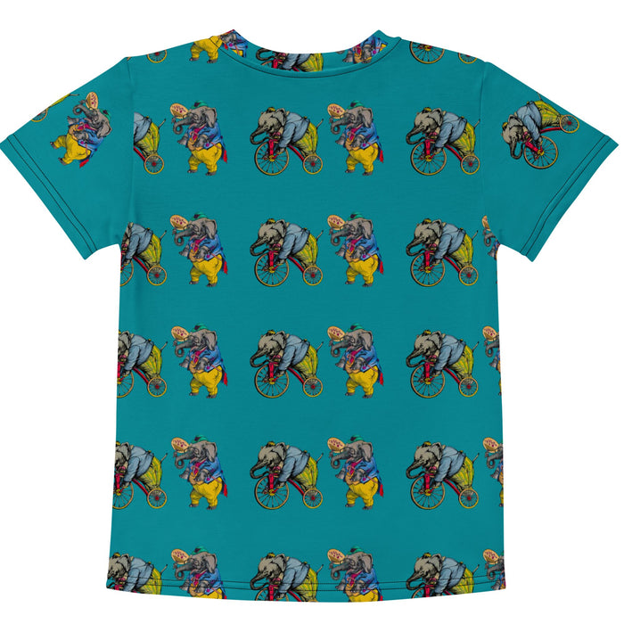 Kids crew neck t-shirt CUT-SEW schoollistdone.com 