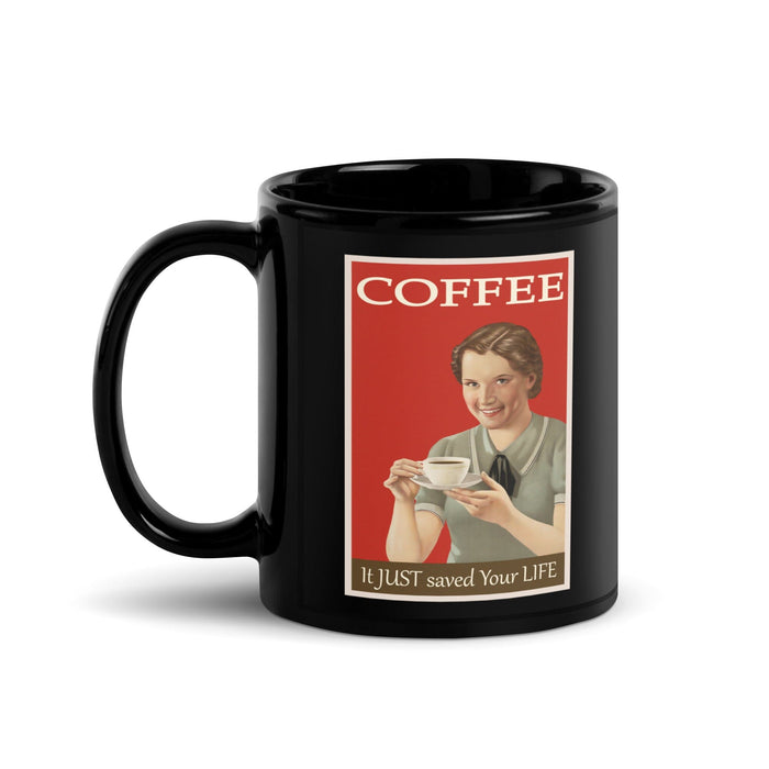 Black Glossy Mug MUG schoollistdone.com 11 oz 