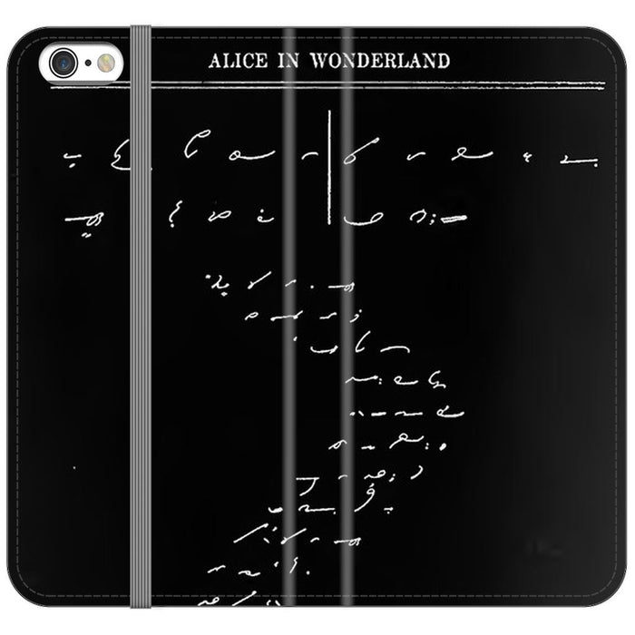 Down the Rabbit Hole schoollistdone.com Premium Folio Wallet Satin Case iPhone 6s Plus 