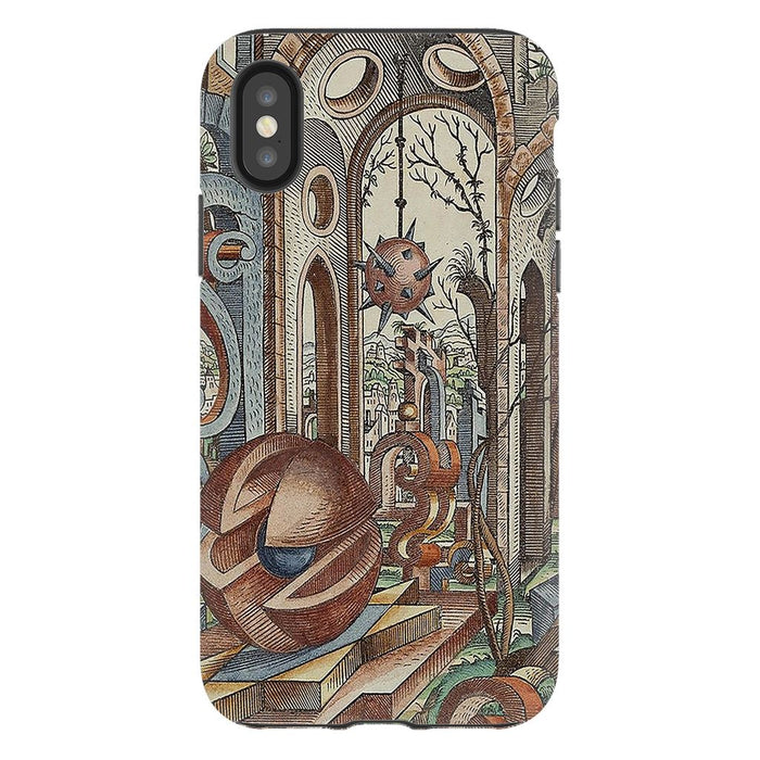 Geometric Jungle schoollistdone.com Premium Glossy Tough Case iPhone XS 