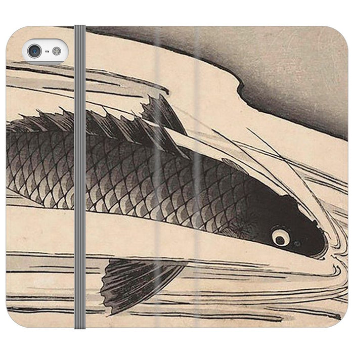 Koi Taki schoollistdone.com Premium Folio Wallet Satin Case iPhone SE 