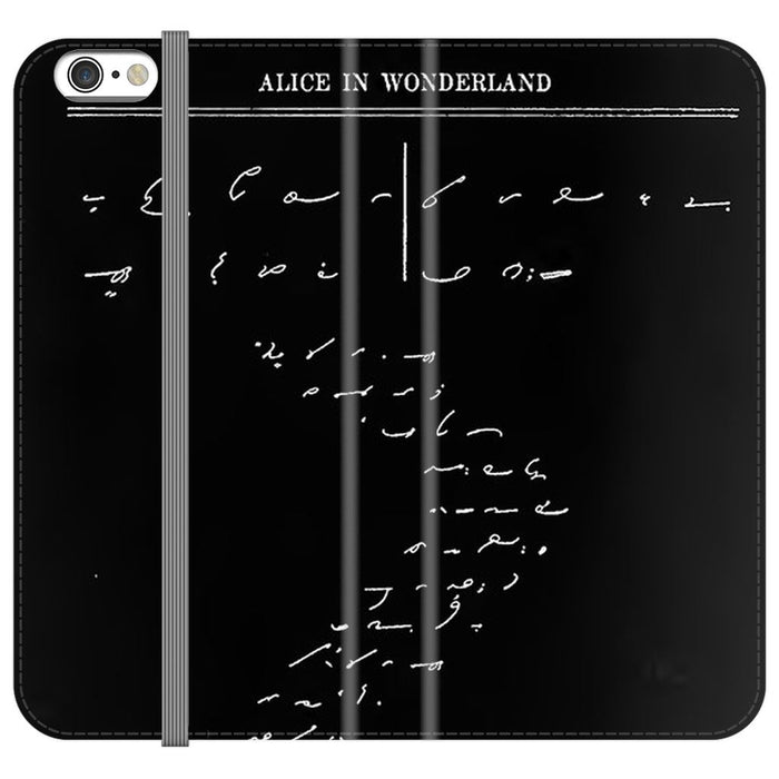 Down the Rabbit Hole schoollistdone.com Premium Folio Wallet Satin Case iPhone 6s 