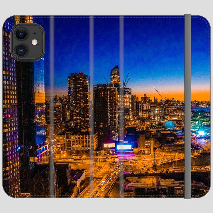 Electric High Life schoollistdone.com Premium Folio Wallet Satin Case (Clear PC Insert) iPhone 11 