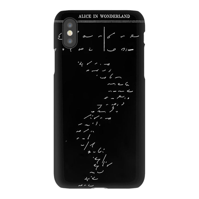 Down the Rabbit Hole schoollistdone.com Premium Matte Snap Case iPhone XS 