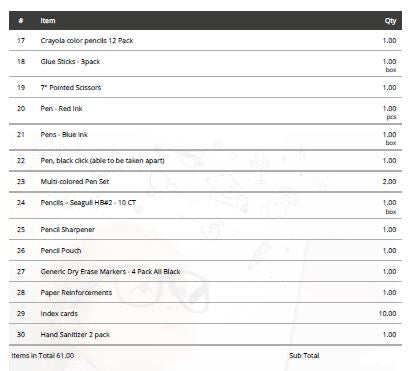 8th Grade School List - SJB schoollistdone.com 