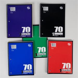Single Subject Notebook College Ruled schoollistdone.com 