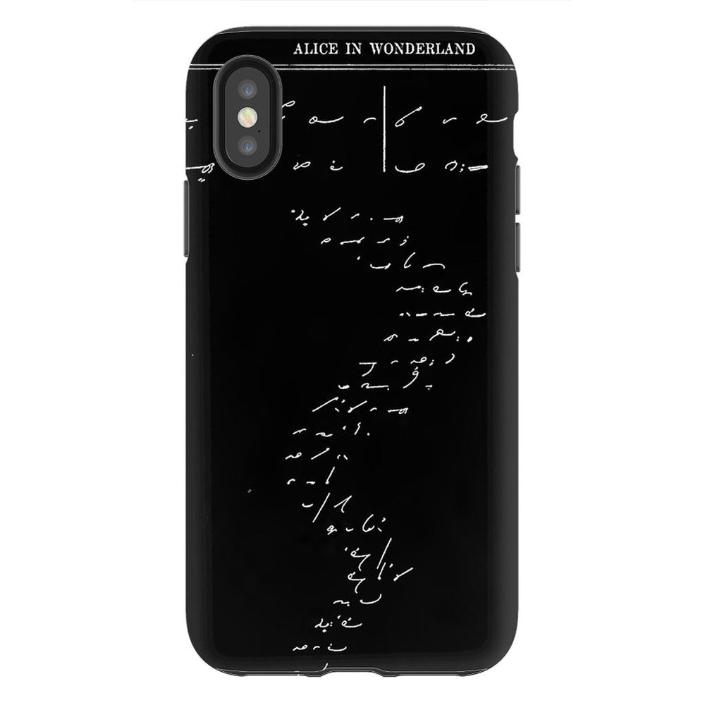 Down the Rabbit Hole schoollistdone.com Premium Glossy Tough Case iPhone X 