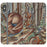 Geometric Jungle schoollistdone.com Premium Folio Wallet Satin Case (Clear PC Insert) iPhone X 